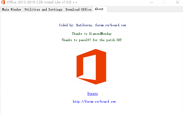 2020 Office部署工具—-Office 2013-2019 C2R Install 7.0.8 正式版+单文件版-榆桦源码网