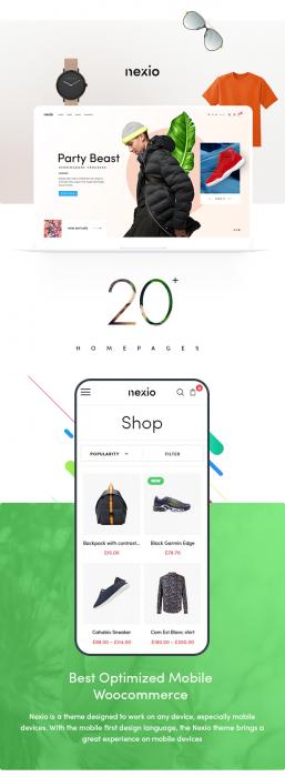 WordPress主题Nexio v1.0.7 时尚服装WooCommerce商店主题-榆桦源码网