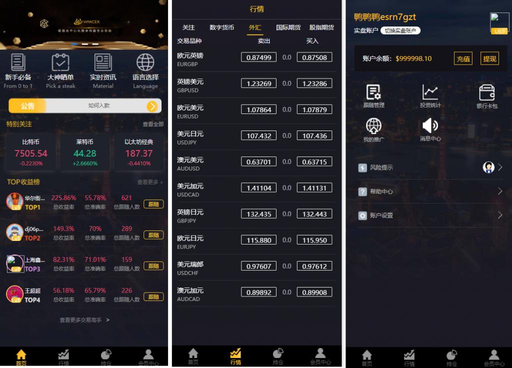 金融理财交易所系统|修复后台|点位|时间|双位盘-榆桦源码网