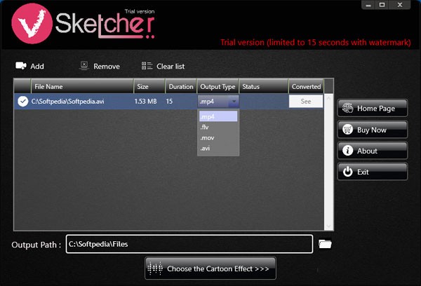 视频转漫画卡通动画效果工具 VSketcher 1.0.8 for Win简体中文版-榆桦源码网