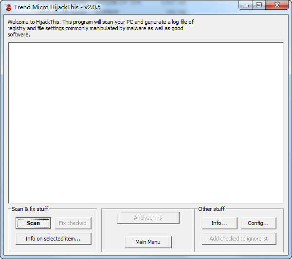 HijackThis(浏览器被劫持修复工具)v2.0.5 免费版-榆桦源码网