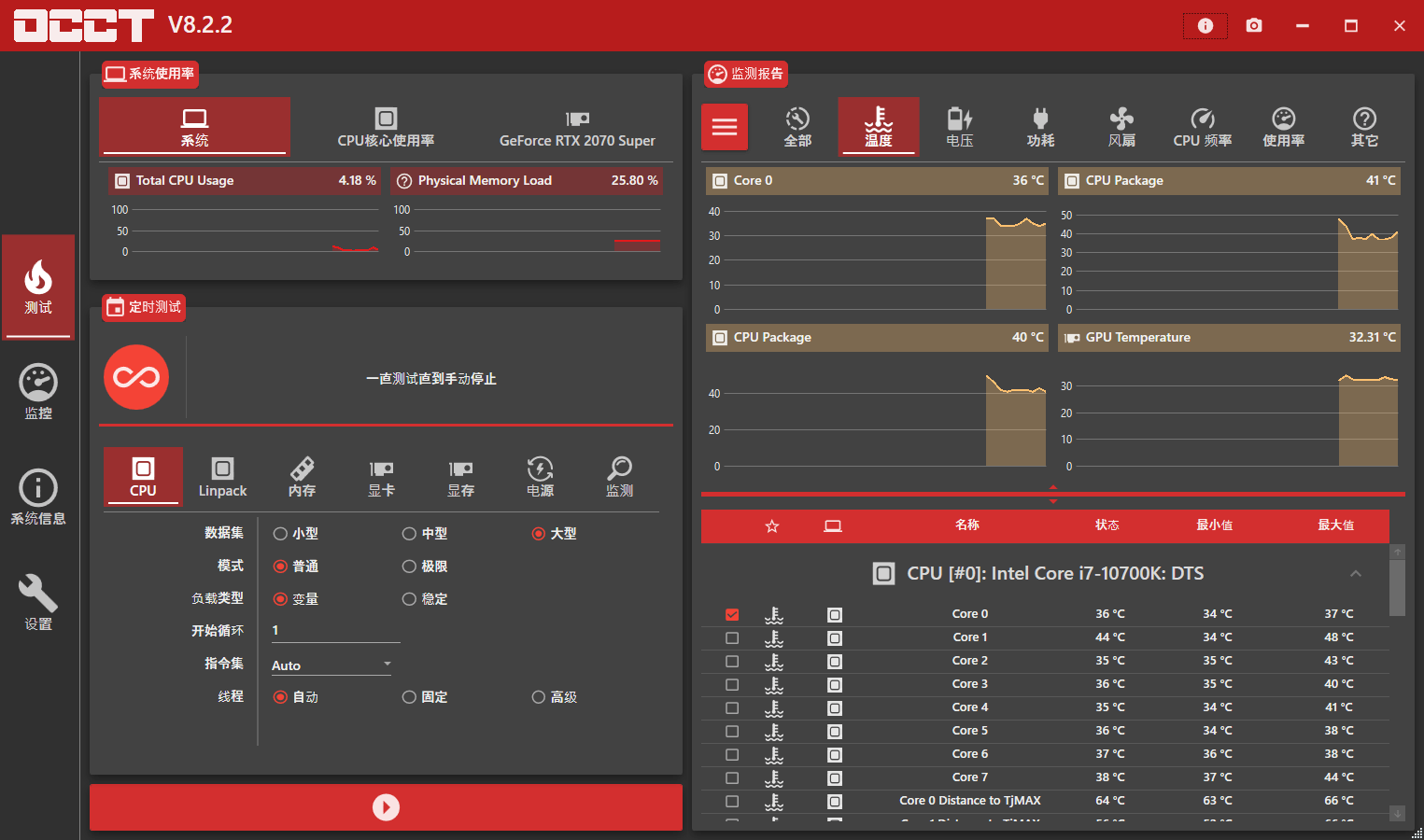 电源检测工具OCCT v10.1.6绿色版-榆桦源码网