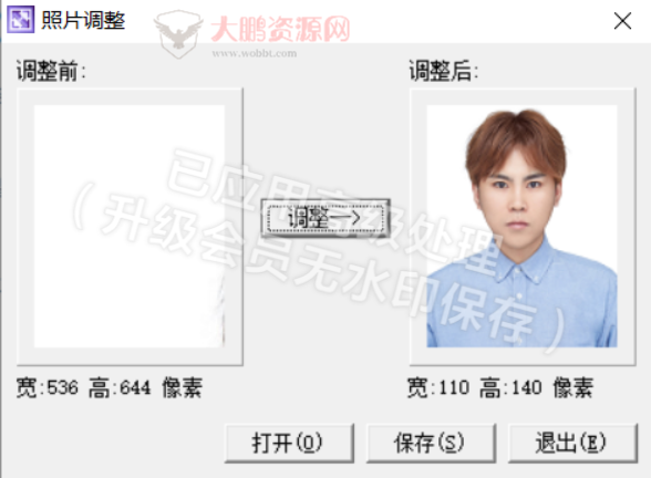 1寸相片调整单文件小工具-榆桦源码网