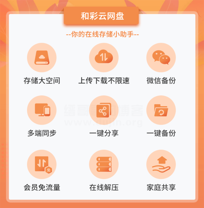 免费领取中国移动云盘 1T 空间多终端同步不限速,移动手机免流 第10张插图 D1811-免费领取中国移动云盘 1T 空间多终端同步不限速,移动手机免流插图1