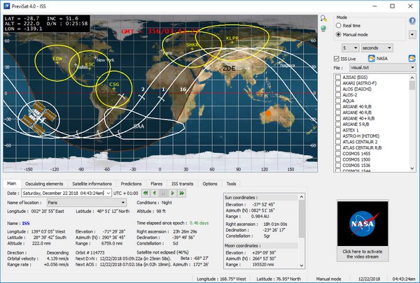 PreviSat:全面的卫星跟踪与观测工具v4.0.8.1 免费分享插图 PreviSat:全面的卫星跟踪与观测工具v4.0.8.1 免费分享插图